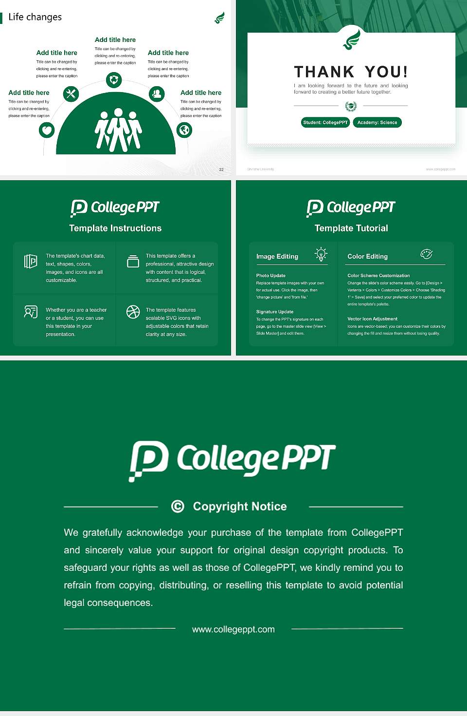 Shinshu University National Scholarship Defense PPT Template4:3 ratio PPT effect preview image4