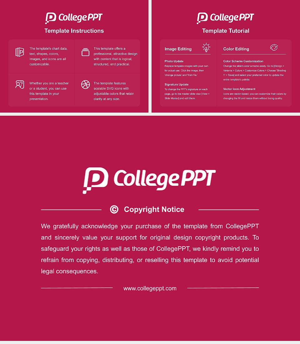Shiraume Gakuen University Course/Courseware Creation PPT Template4:3 ratio PPT effect preview image5