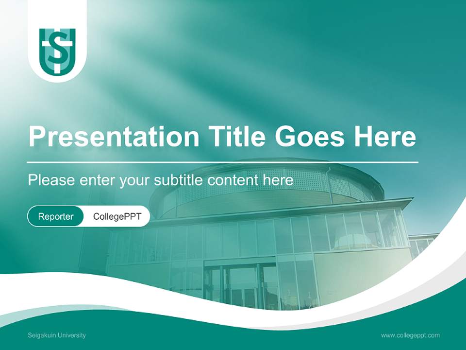 Seigakuin University Lecture Sharing and Networking Event PPT Template4:3 ratio PPT effect preview image4