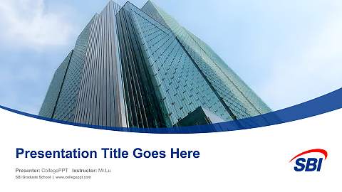 SBI Graduate School Course/Courseware Creation PPT Template