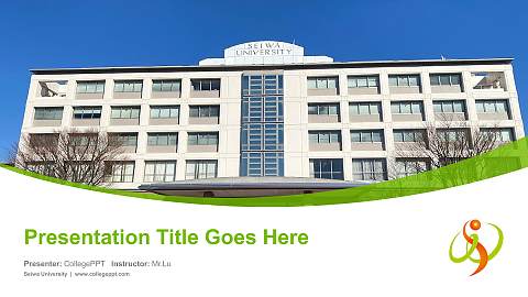 Seiwa University Course/Courseware Creation PPT Template