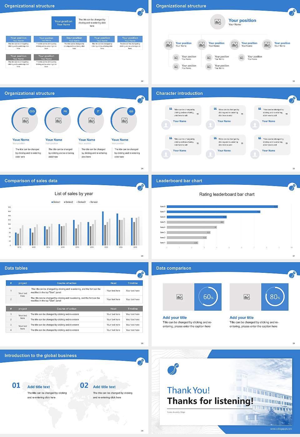 Seisen University (Shiga) Academic Presentation/Research Findings Report PPT Template16:9 ratio PPT effect preview image4