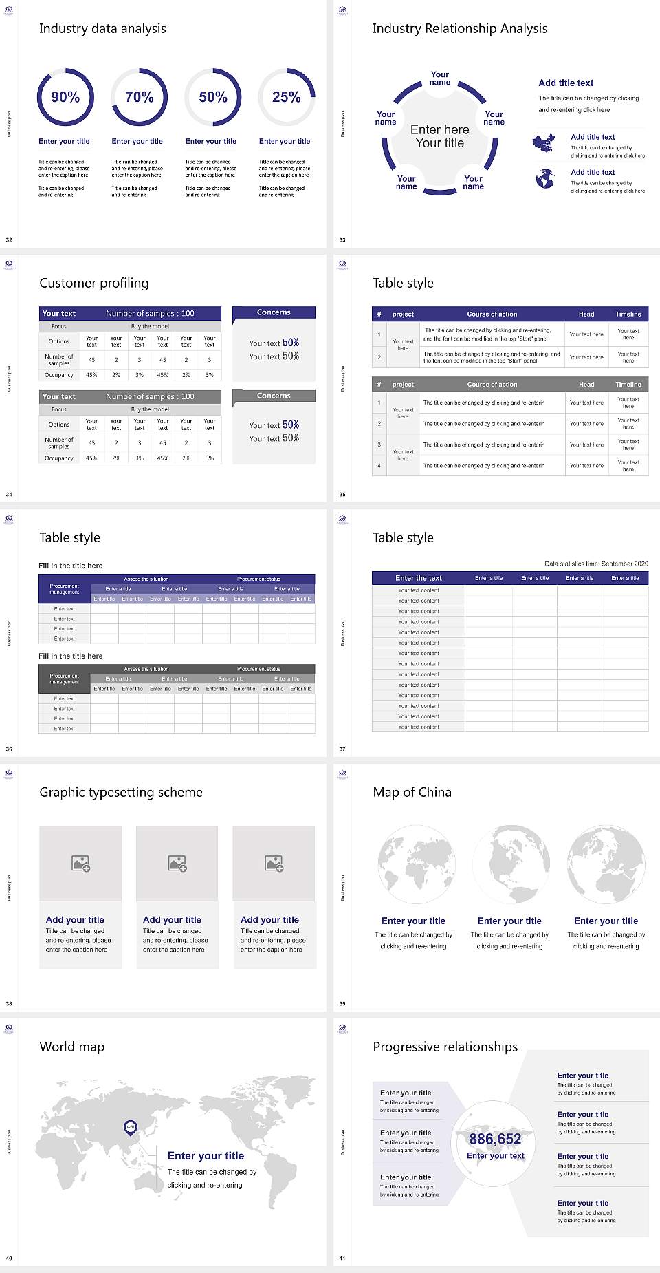 Senri Kinran University Competition/Entrepreneurship Contest PPT Template4:3 ratio PPT effect preview image5