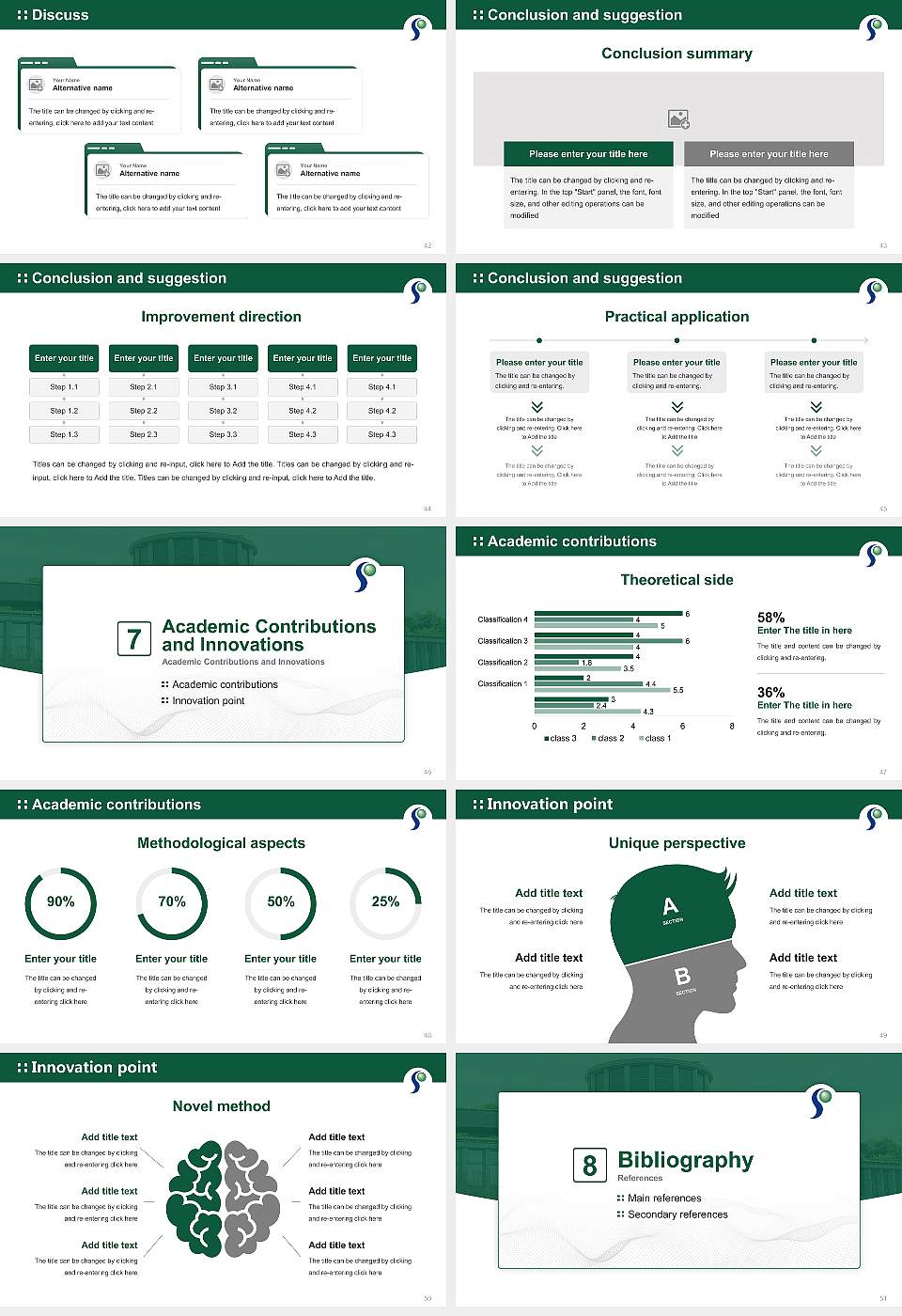 Senshu University Ikuta Campus Graduation Thesis Defense PPT Template16:9 ratio PPT effect preview image6
