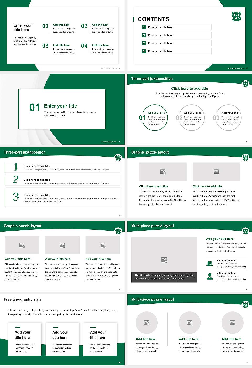 Seinan Gakuin University Academic Presentation/Research Findings Report PPT Template16:9 ratio PPT effect preview image2