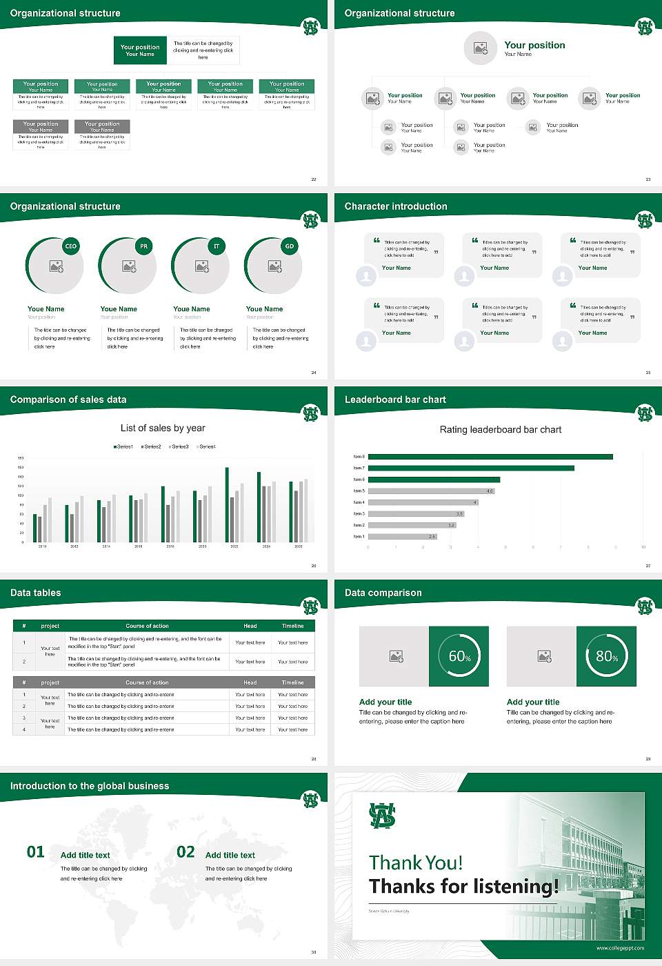 Seinan Gakuin University Academic Presentation/Research Findings Report PPT Template16:9 ratio PPT effect preview image4