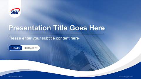 SBI Graduate School Lecture Sharing and Networking Event PPT Template
