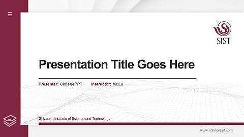 Shizuoka Institute of Science and Technology Thesis Proposal/Graduation Defense PPT Template