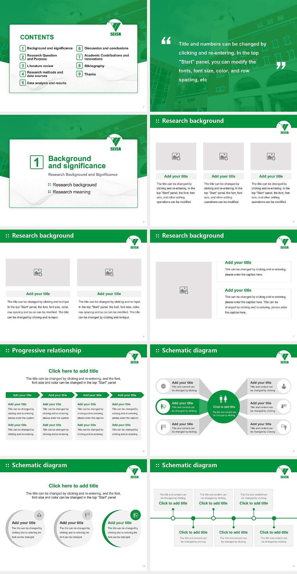 Seisa Dohto University Graduation Thesis Defense PPT Template4:3 ratio PPT effect preview image2
