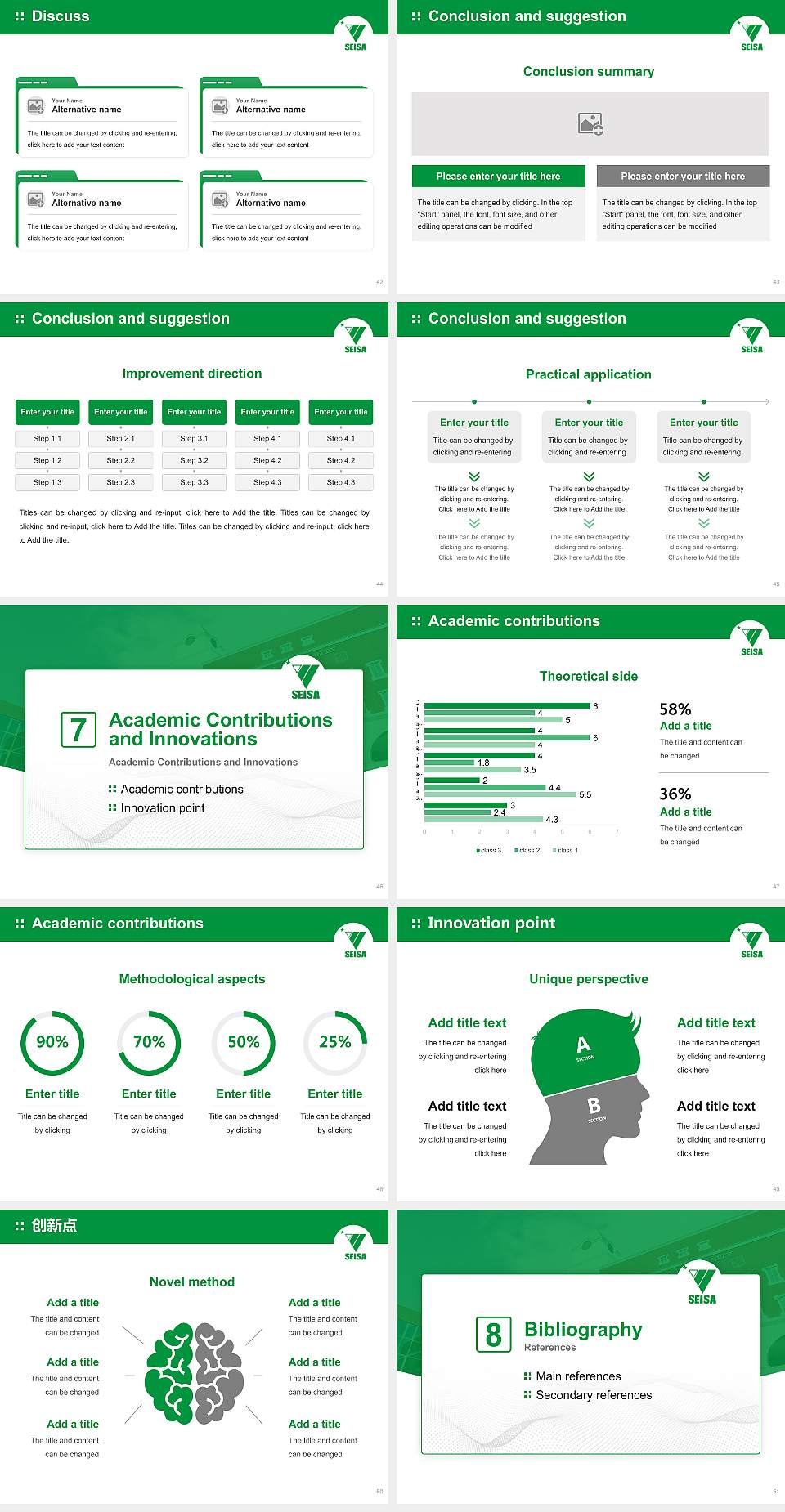 Seisa Dohto University Graduation Thesis Defense PPT Template4:3 ratio PPT effect preview image6