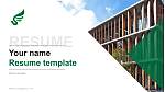 Shinshu University Resume Templat PPT
