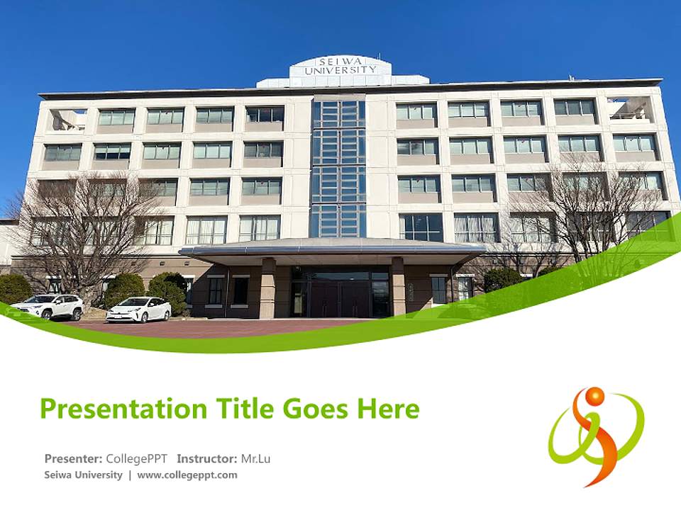 Seiwa University Course/Courseware Creation PPT Template4:3 ratio PPT effect preview image5
