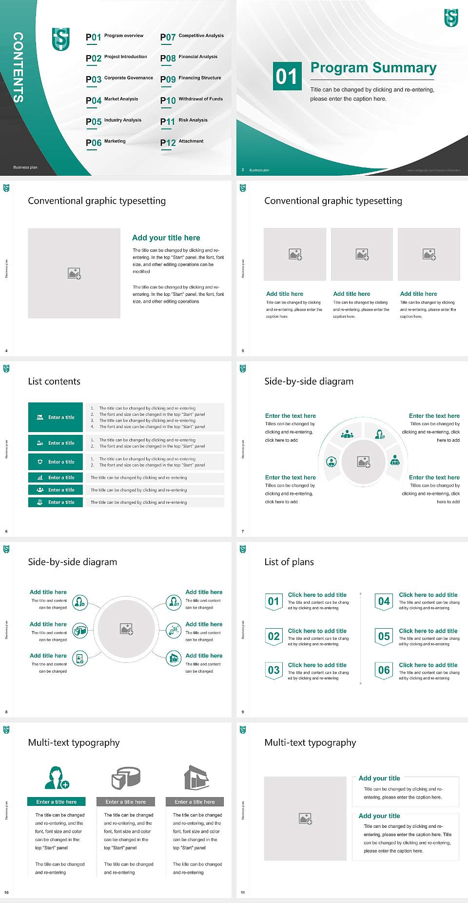 Seigakuin University Competition/Entrepreneurship Contest PPT Template4:3 ratio PPT effect preview image2