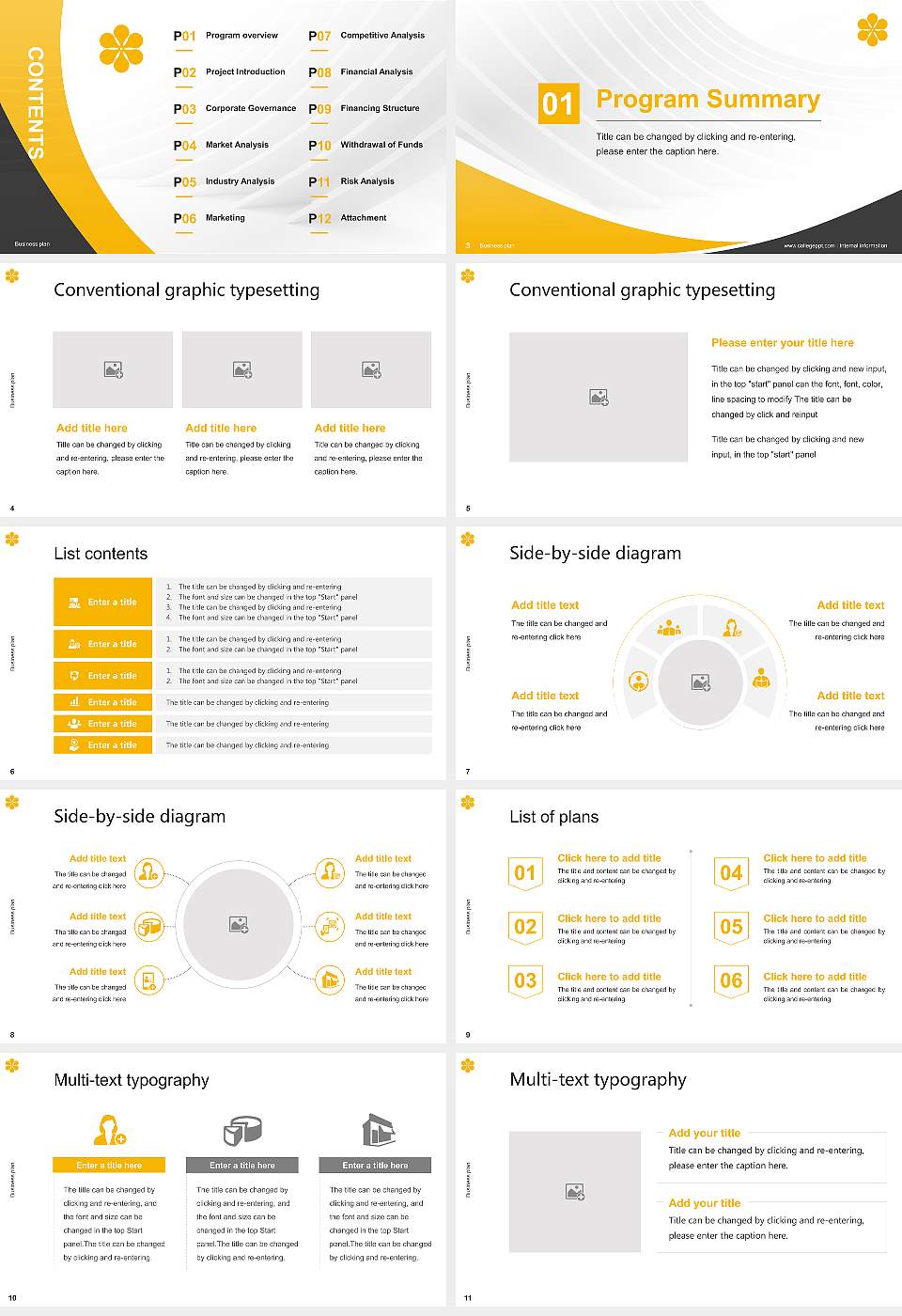 Sapporo City University Competition/Entrepreneurship Contest PPT Template16:9 ratio PPT effect preview image2