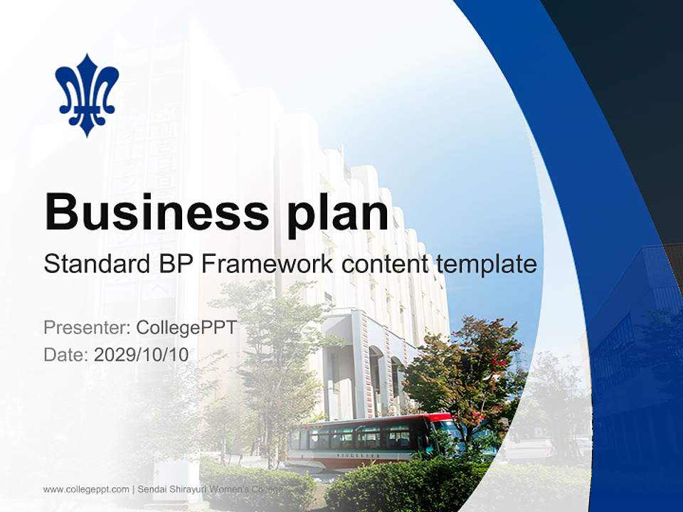 Sendai Shirayuri Women’s College Competition/Entrepreneurship Contest PPT Template4:3 ratio PPT effect preview image9