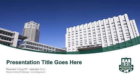 Shibaura Institute of Technology Course/Courseware Creation PPT Template