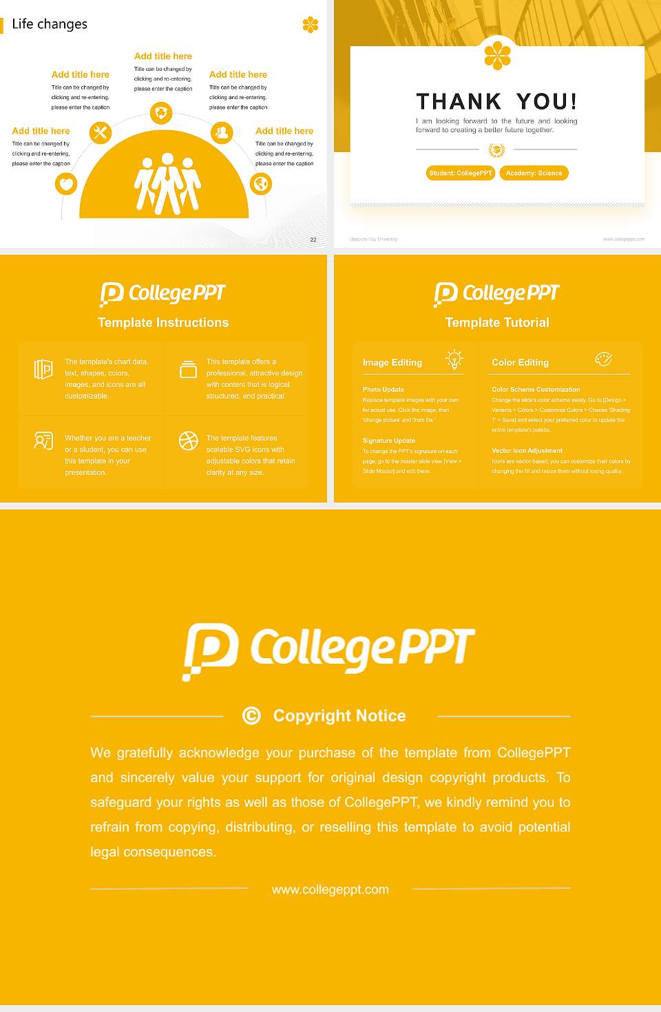 Sapporo City University National Scholarship Defense PPT Template4:3 ratio PPT effect preview image4