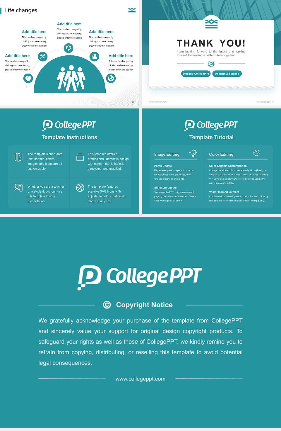Shigakkan University National Scholarship Defense PPT Template4:3 ratio PPT effect preview image4