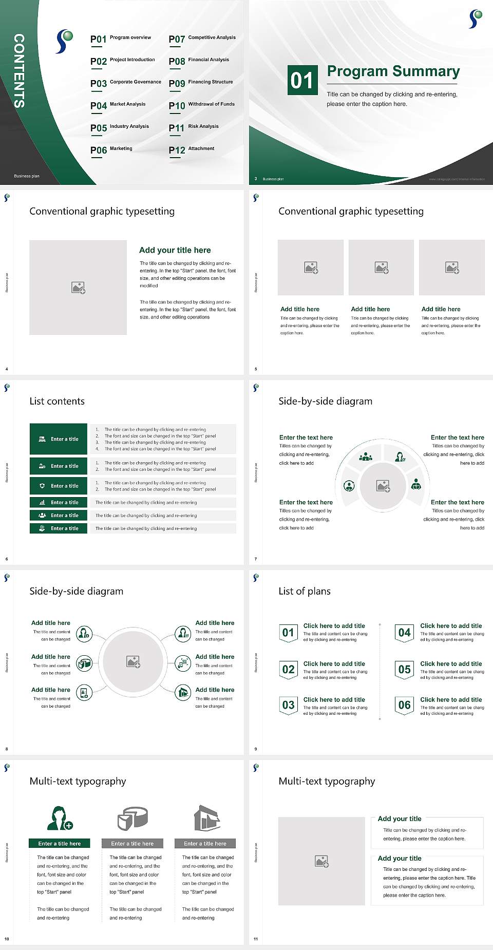 Senshu University Kanda Campus Competition/Entrepreneurship Contest PPT Template4:3 ratio PPT effect preview image2