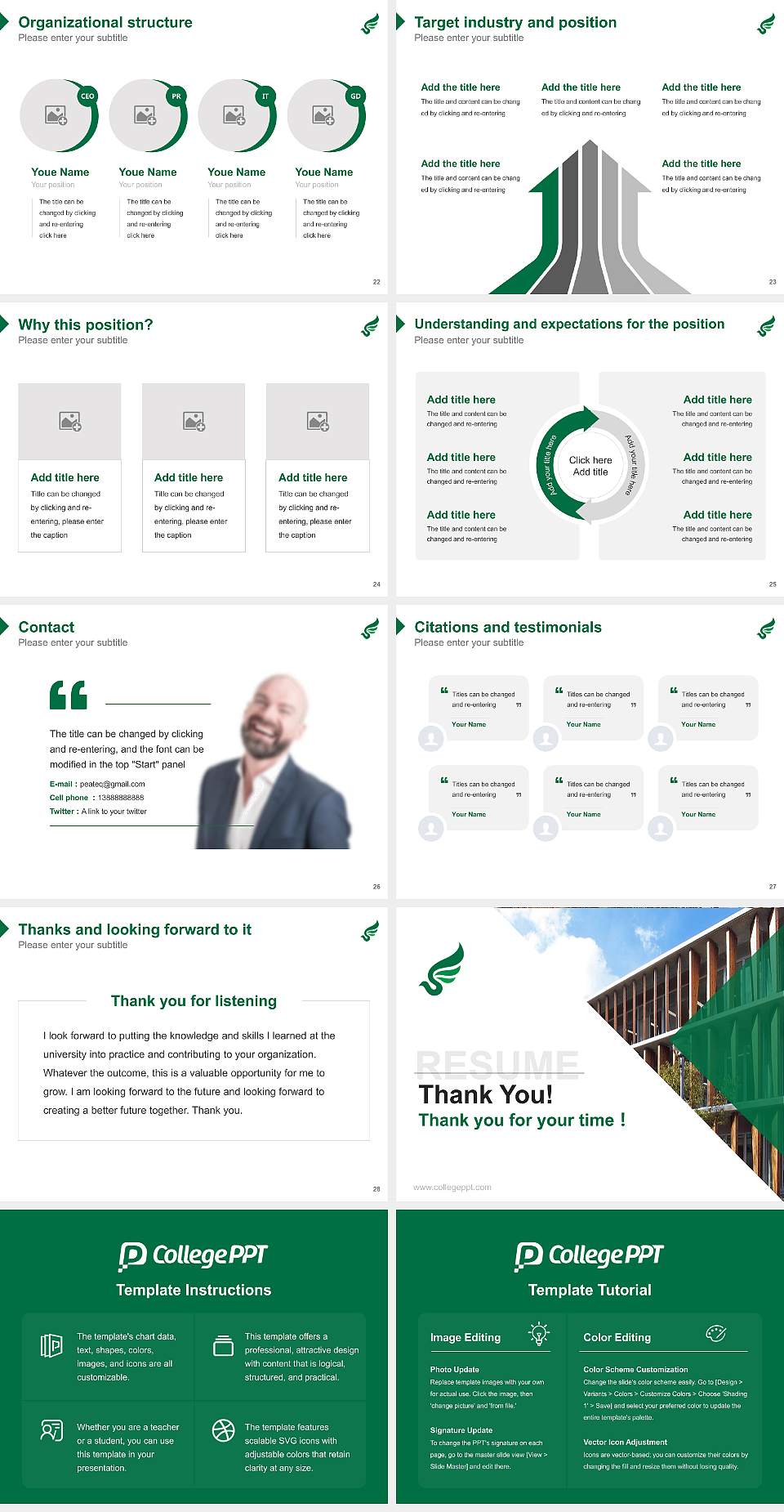Shinshu University Resume PPT Template4:3 ratio PPT effect preview image4