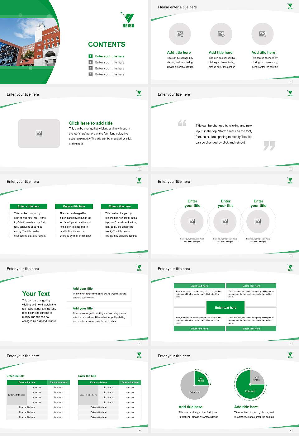 Seisa Dohto University Course/Courseware Creation PPT Template16:9 ratio PPT effect preview image2