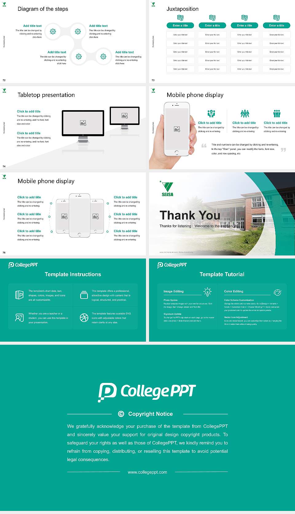 Seisa University Competition/Entrepreneurship Contest PPT Template16:9 ratio PPT effect preview image9