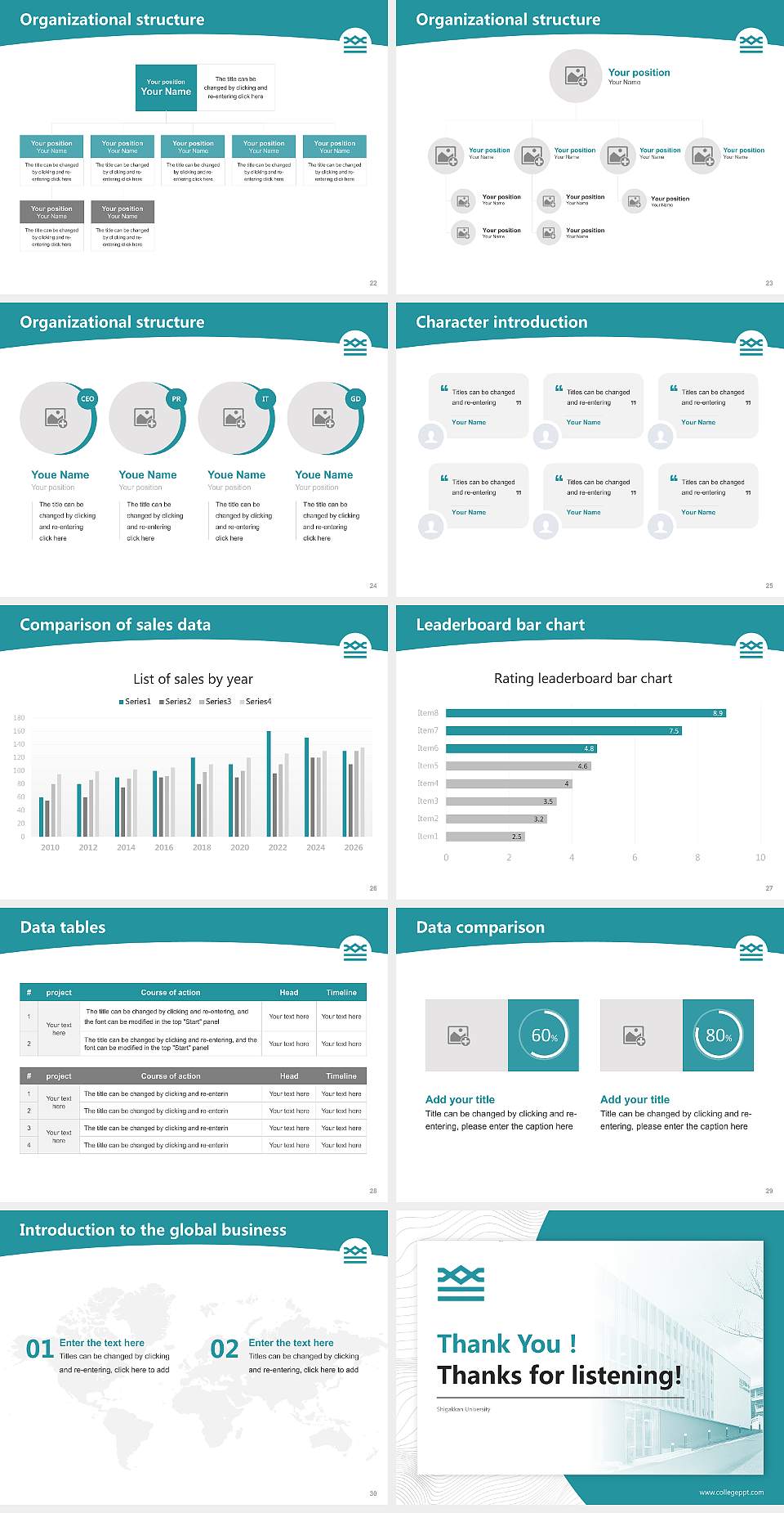 Shigakkan University Academic Presentation/Research Findings Report PPT Template4:3 ratio PPT effect preview image4