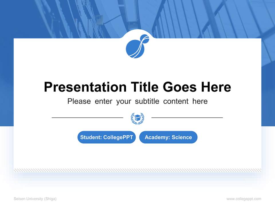 Seisen University (Shiga) National Scholarship Defense PPT Template4:3 ratio PPT effect preview image4