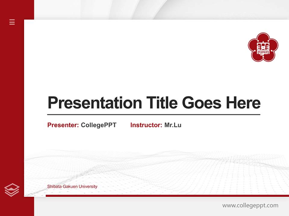 Shibata Gakuen University Thesis Proposal/Graduation Defense PPT Template4:3 ratio PPT effect preview image5