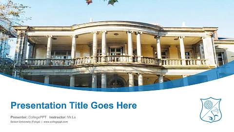 Seisen University (Tokyo) Course/Courseware Creation PPT Template