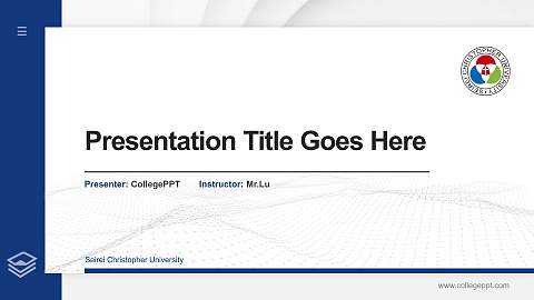 Seirei Christopher University Thesis Proposal/Graduation Defense PPT Template