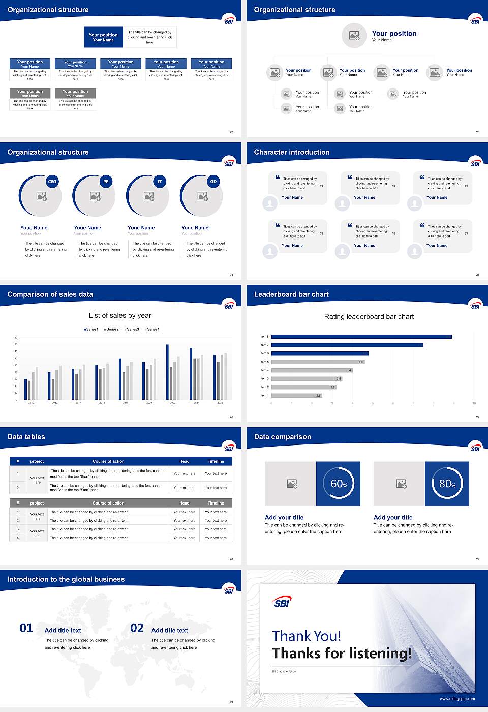 SBI Graduate School Academic Presentation/Research Findings Report PPT Template16:9 ratio PPT effect preview image4