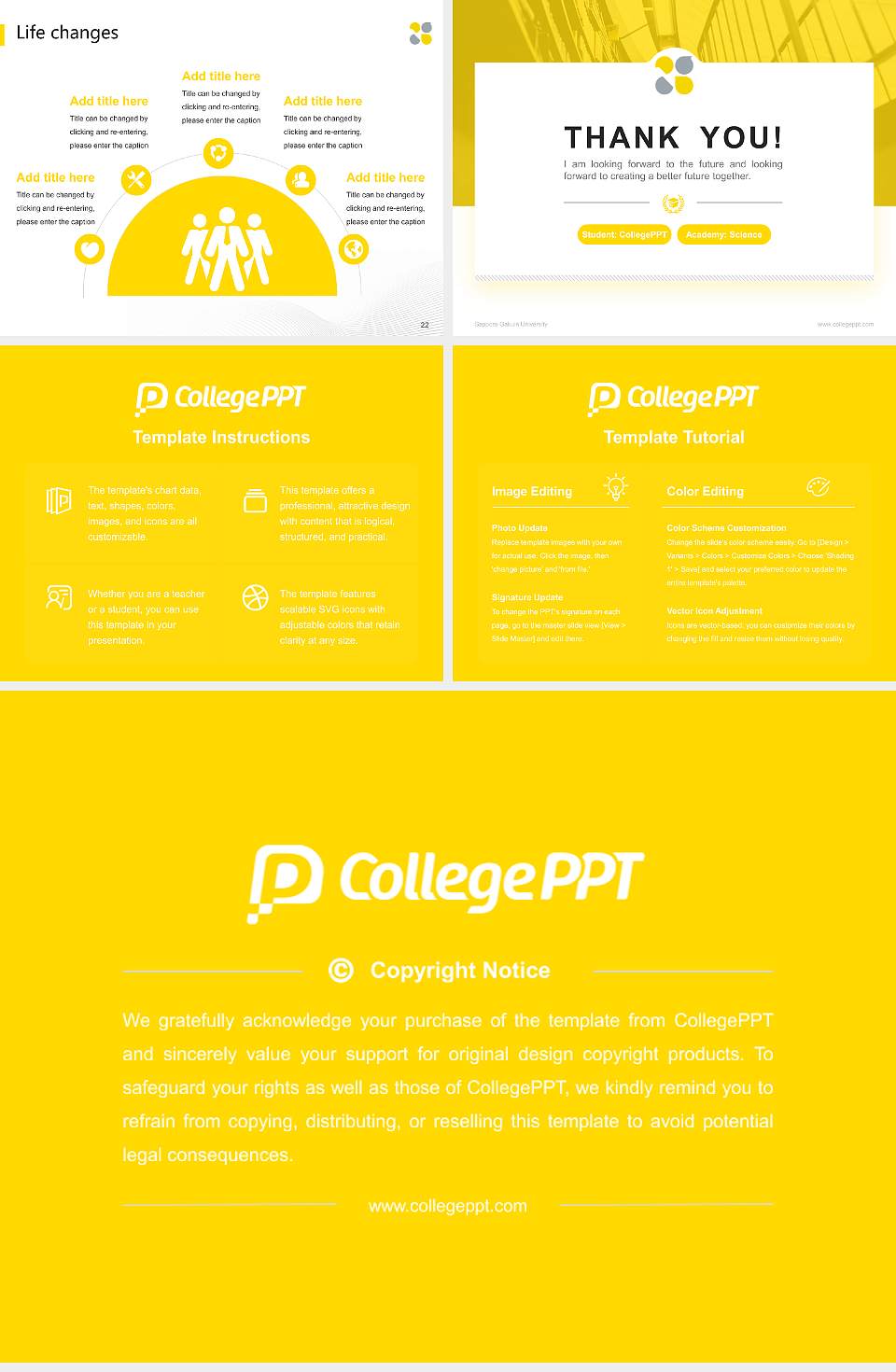 Sapporo Gakuin University National Scholarship Defense PPT Template4:3 ratio PPT effect preview image4