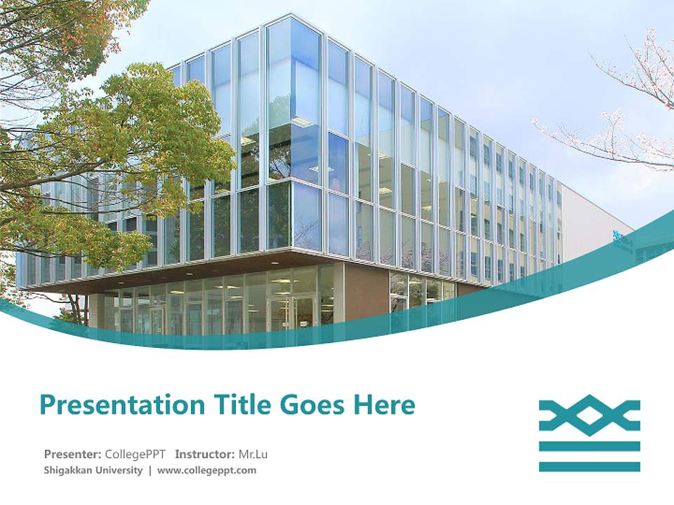 Shigakkan University Course/Courseware Creation PPT Template4:3 ratio PPT effect preview image5