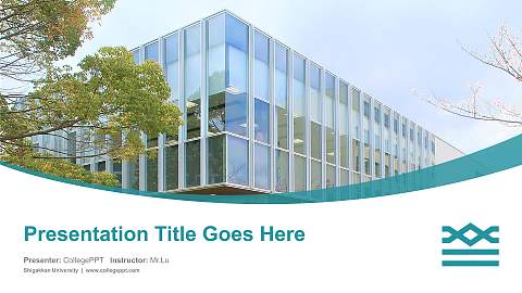 Shigakkan University Course/Courseware Creation PPT Template