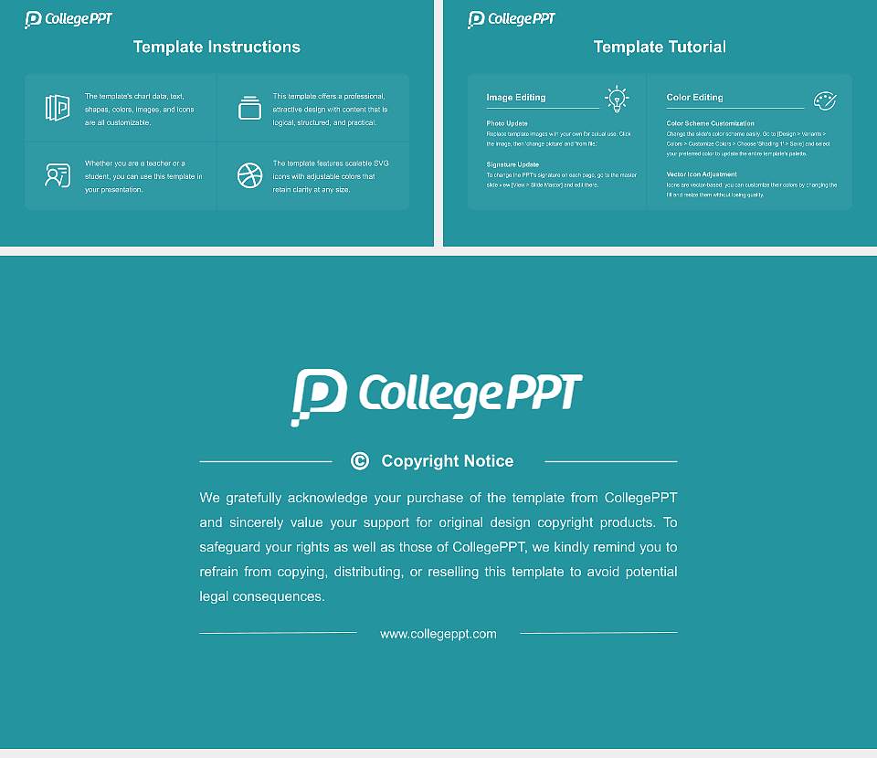 Shigakkan University Course/Courseware Creation PPT Template16:9 ratio PPT effect preview image5