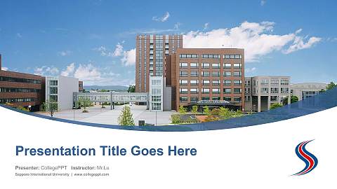 Sapporo International University Course/Courseware Creation PPT Template