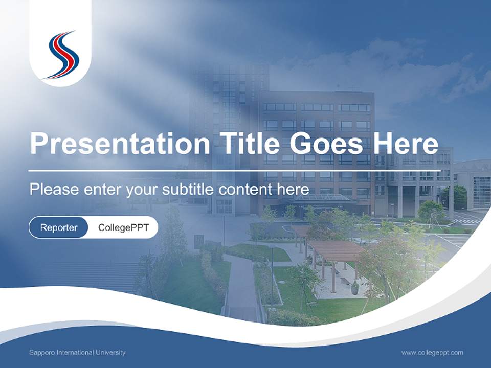 Sapporo International University Lecture Sharing and Networking Event PPT Template4:3 ratio PPT effect preview image4