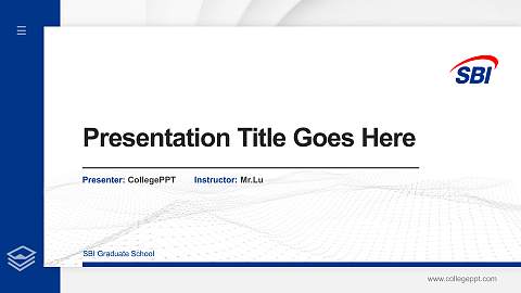 SBI Graduate School Thesis Proposal/Graduation Defense PPT Template