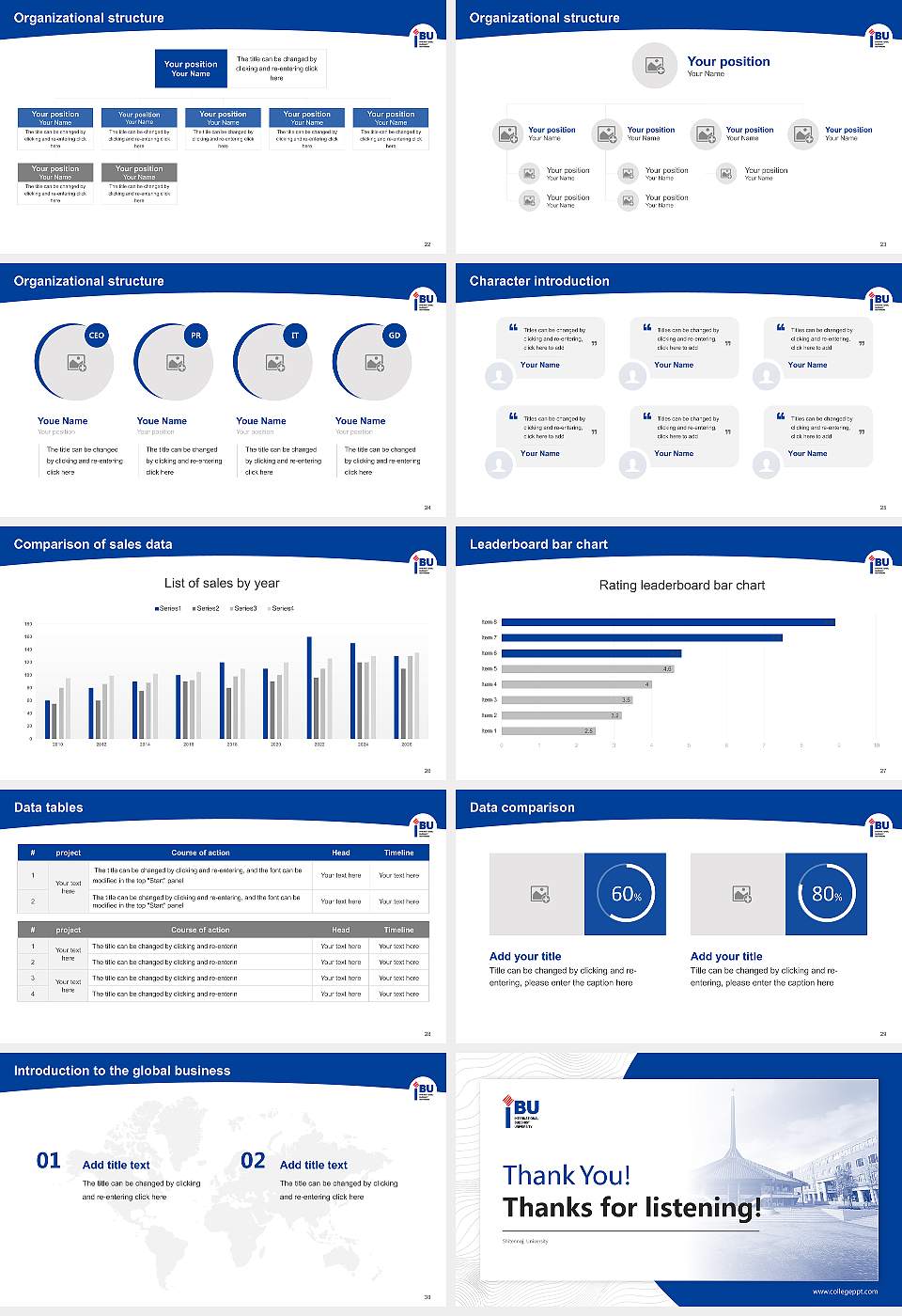 Shitennoji University Academic Presentation/Research Findings Report PPT Template16:9 ratio PPT effect preview image4