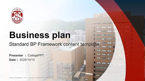 Sapporo Medical University Competition/Entrepreneurship Contest PPT Template