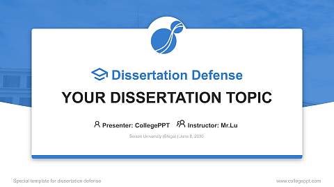 Seisen University (Shiga) Graduation Thesis Defense PPT Template