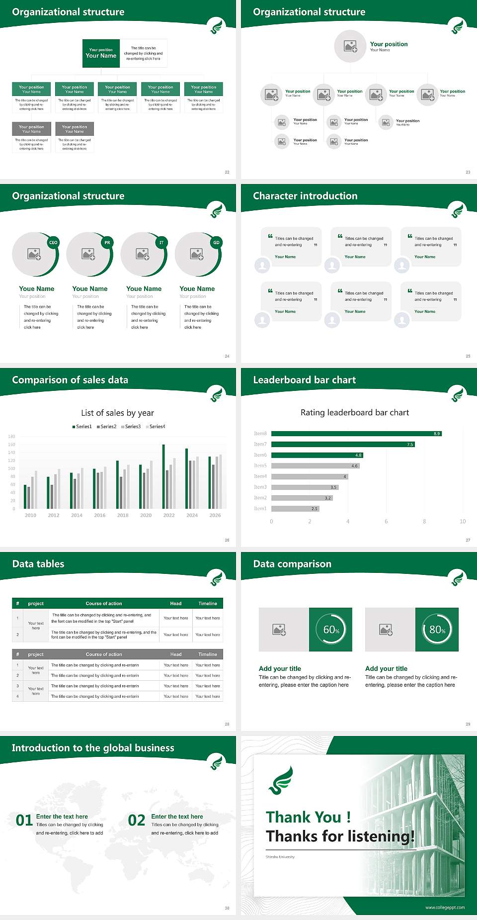 Shinshu University Academic Presentation/Research Findings Report PPT Template4:3 ratio PPT effect preview image4