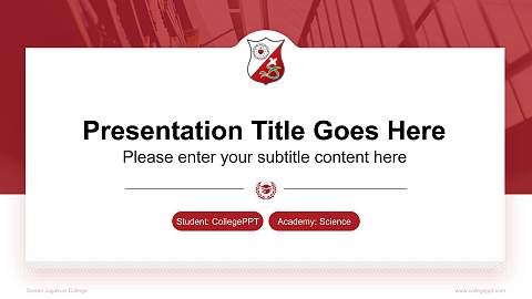 Seisen Jogakuin College National Scholarship Defense PPT Template