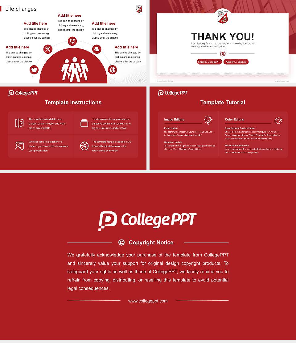 Seisen Jogakuin College National Scholarship Defense PPT Template16:9 ratio PPT effect preview image4