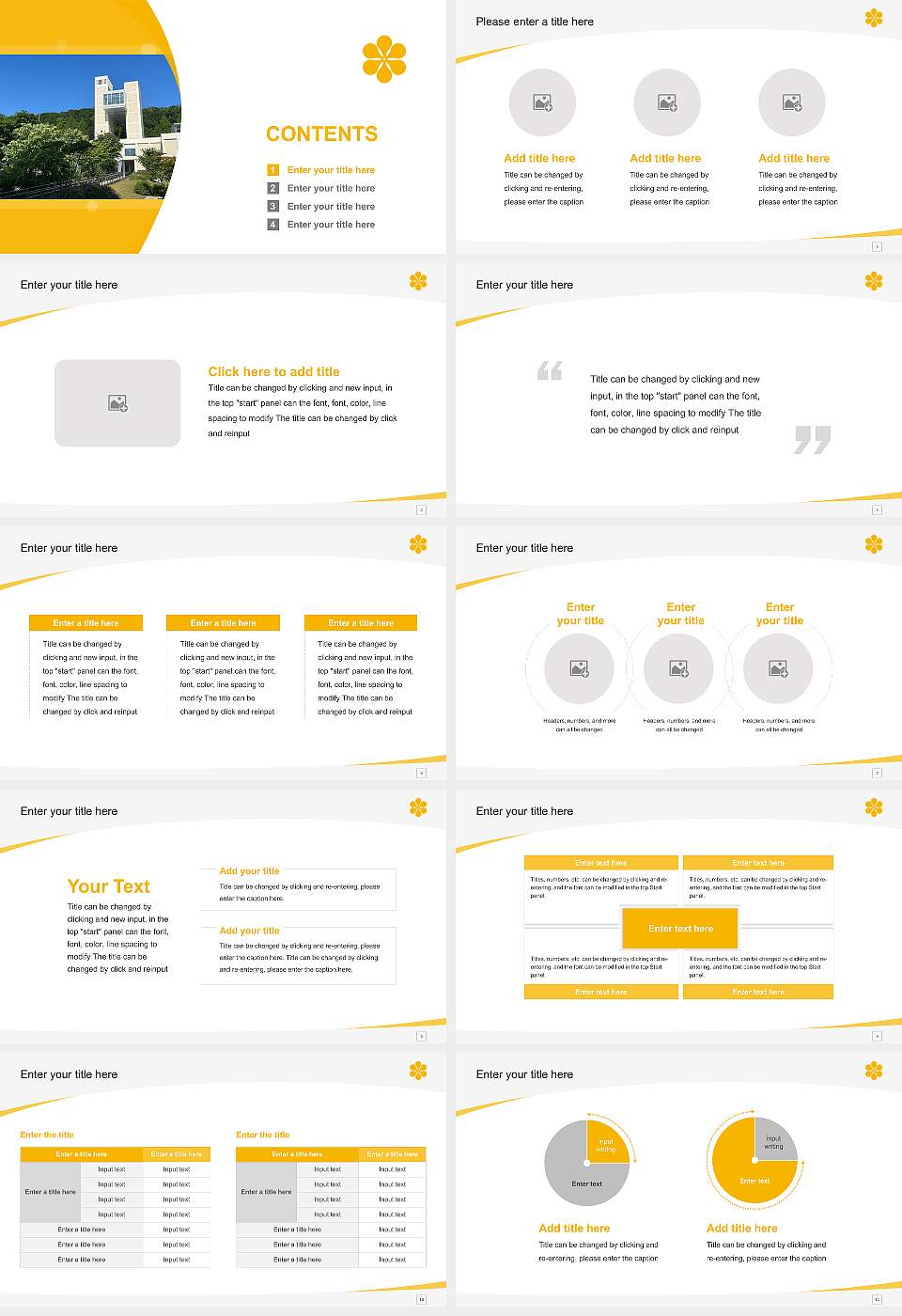 Sapporo City University Course/Courseware Creation PPT Template16:9 ratio PPT effect preview image2