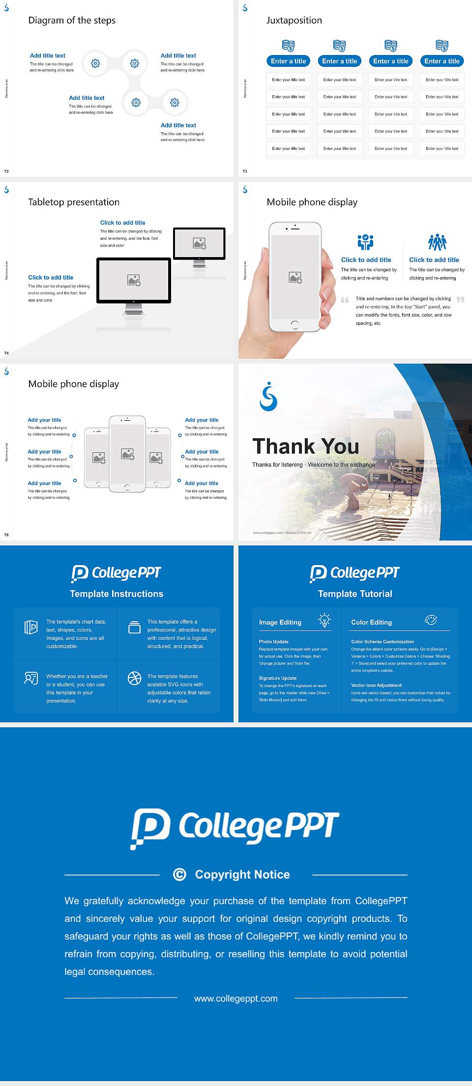 Seitoku University Competition/Entrepreneurship Contest PPT Template4:3 ratio PPT effect preview image9