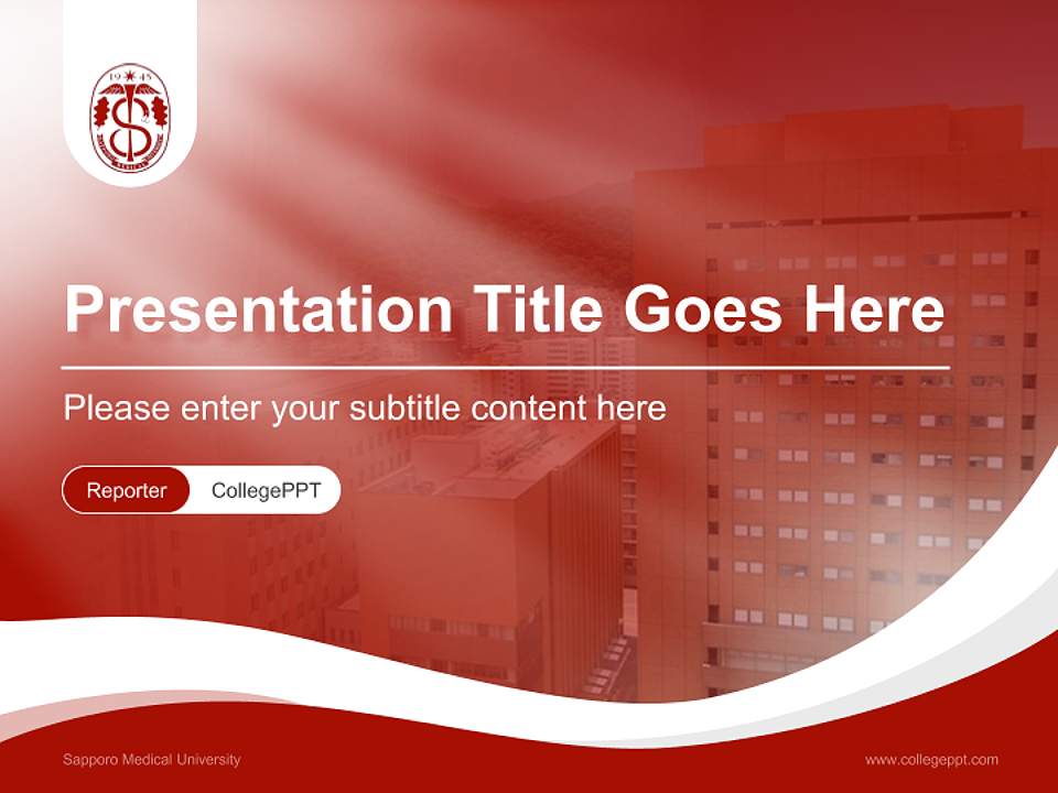 Sapporo Medical University Lecture Sharing and Networking Event PPT Template4:3 ratio PPT effect preview image4