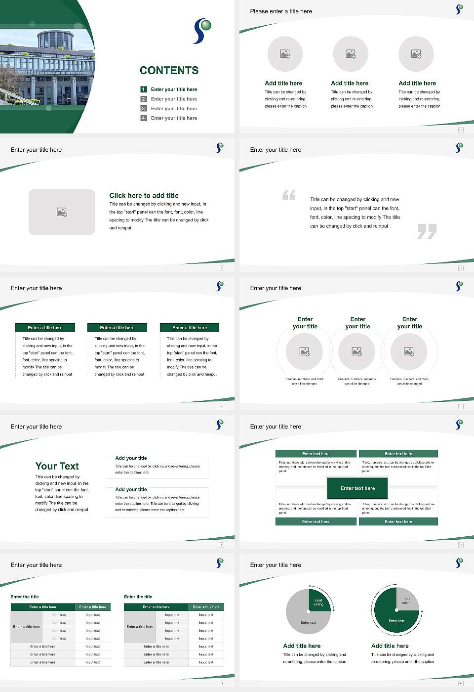 Senshu University Ikuta Campus Course/Courseware Creation PPT Template16:9 ratio PPT effect preview image2