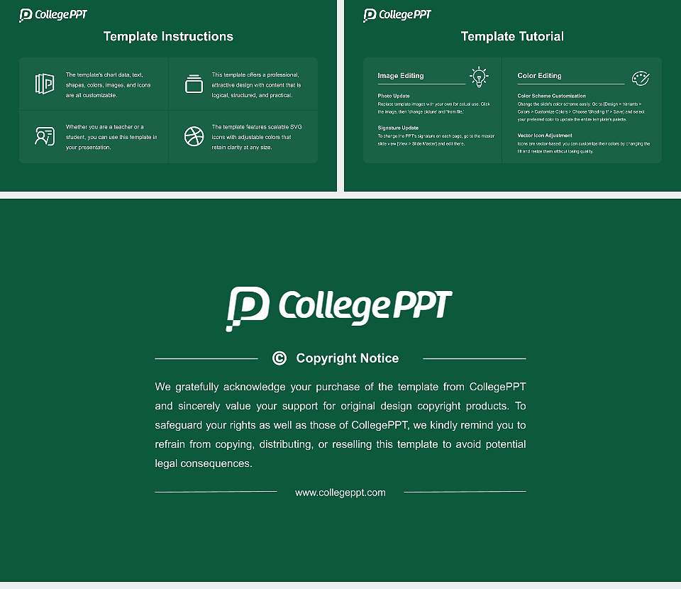 Senshu University Ikuta Campus Course/Courseware Creation PPT Template16:9 ratio PPT effect preview image5